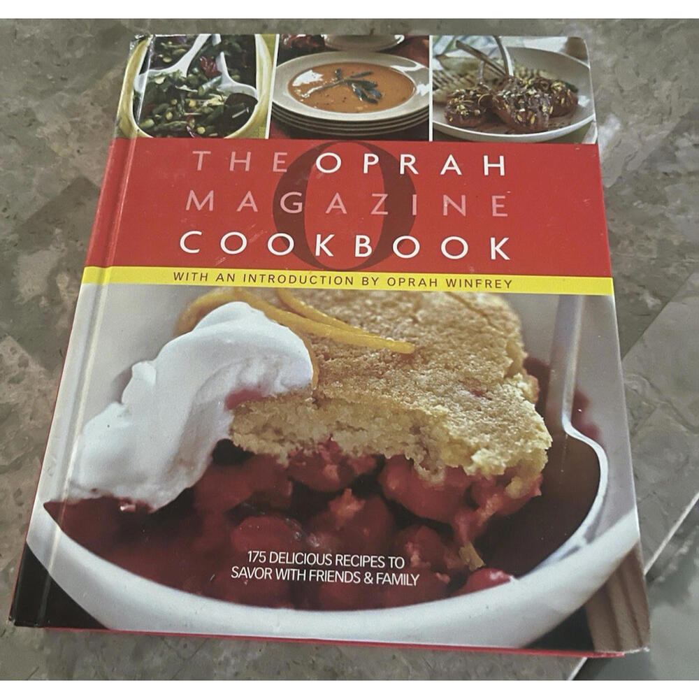 O, The Oprah Magazine Cookbook Hardcover 2008 Hyperion Recipes Cooking Book